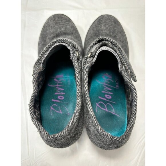 Blowfish Grey Tweed Wedge Heeled Shoe Womens Size 8.5 - Picture 11 of 12